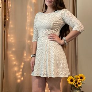 White lace dress